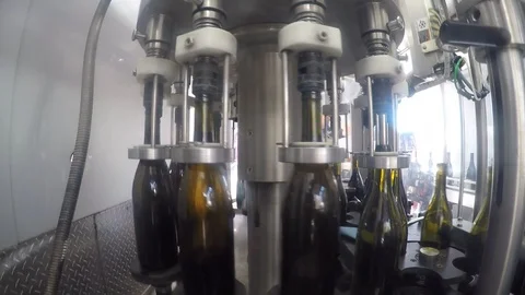 Napa Bottling line 2 Stock Footage 95450102