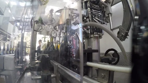 Napa Bottling line 4 Stock Footage 95450087
