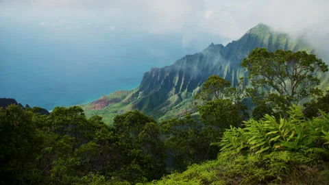 The Napali Coast Stock Footage 345283763
