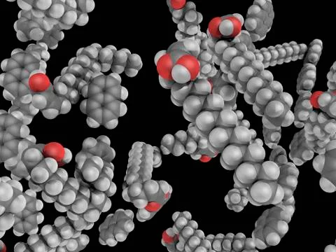 Napalm b molecule Stock Illustration