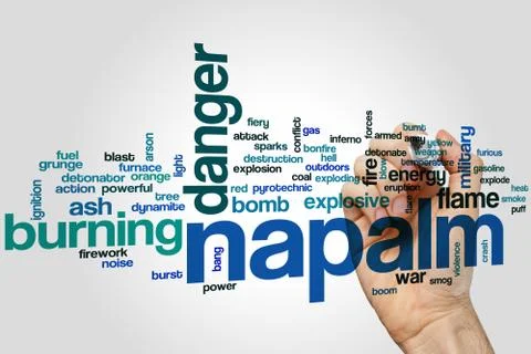 Napalm word cloud Foto stock