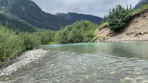 Napeequa River Glacier Peak Wilderness Washington Video stock 221581806