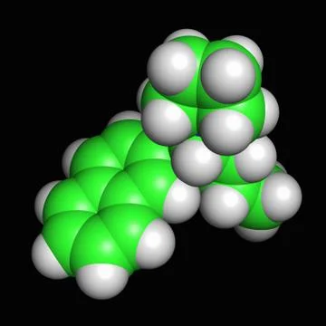 Naphyrone molecule Stock Illustration