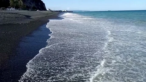 Napier Beach Stock Footage 125708836
