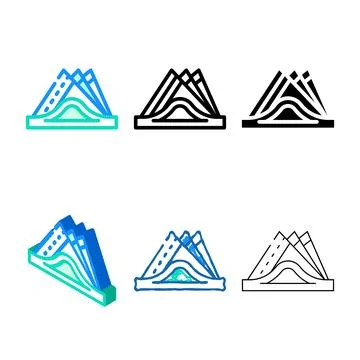 Napkin holder color icon vector edition Stock Illustration