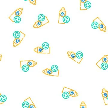Napkin holder zero waste vector seamless pattern Stock Illustration
