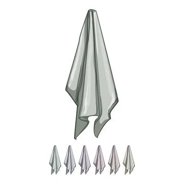 Napkin kitchen towel cartoon vector graphic Stock Illustration