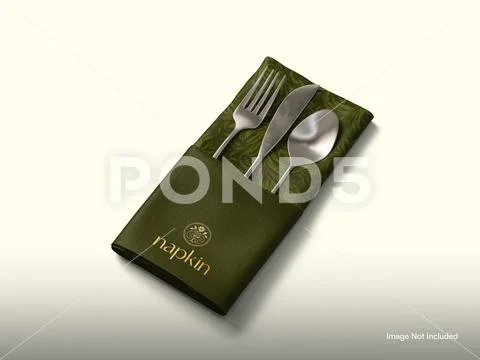 Napkin Mockup Modello PSD