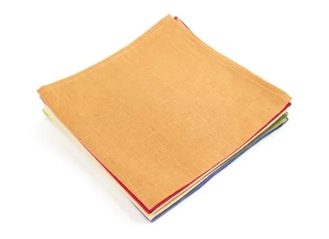 Napkin on white background Stock Photos