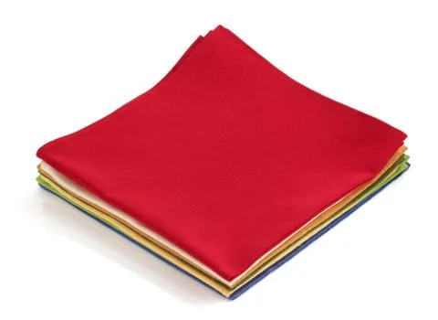 Napkin on white background Stock Photos