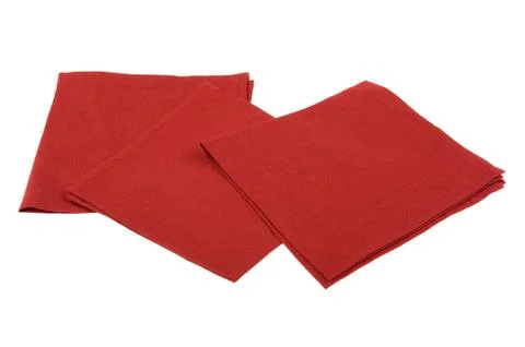 Napkin on white Foto stock