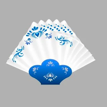 Napkins folded for table setting. Stock Illustration