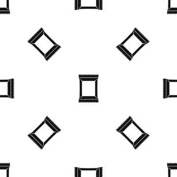 Napkins pack pattern seamless black Stockillustratie