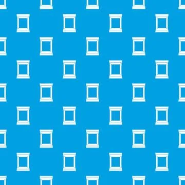 Napkins pack pattern seamless blue Stock Illustration