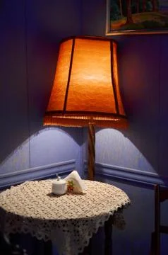 Napkins on the table Stock Photos