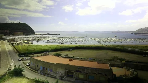 Naples Bagnoli time lapse Stock Footage 64218982