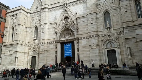 Naples Cathedral Stock-Footage 85708081
