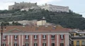 Naples Italy Prefecture Palace Palazzo Prefettura Medieval Castel Sant'Elmo Ermo HD Footage