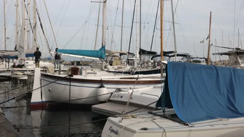NAPLES MARINA BAY 库存影片 142636948