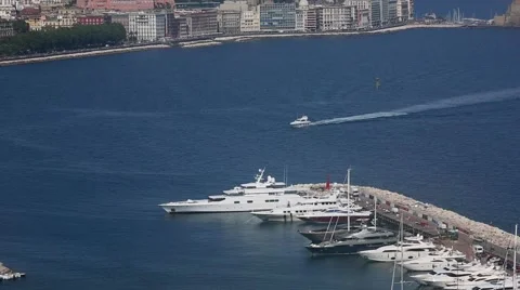 Naples marina Stock Footage 64141078
