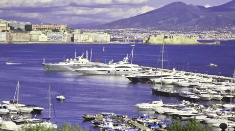 Naples marina Stock Footage 68990189