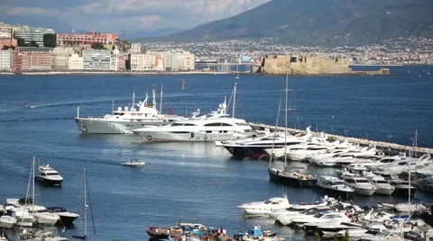 Naples marina Stock Footage 68991060
