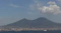 Naples Napoli Volcano Mount Vesuvius Vesuvio Sailing Boats Yachts Ships Passing HD Footage