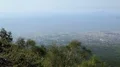Naples panorama shown from top of mountain with hills and sea in shot, sequence HD Footage