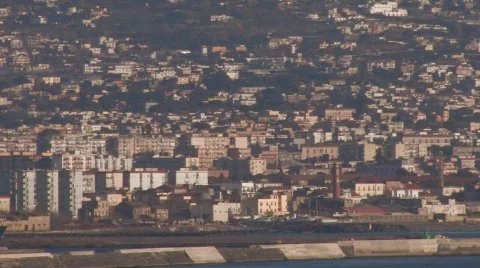 Naples Seaside Houses Medium Stock Footage