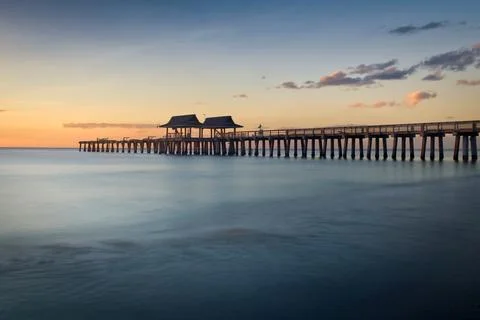 Naples &amp; Sunset Stock Photos