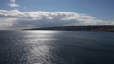 Naples waterfront Stock Footage 128452338