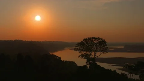 Napo River, Amazon, Ecuador Video stock 72734371