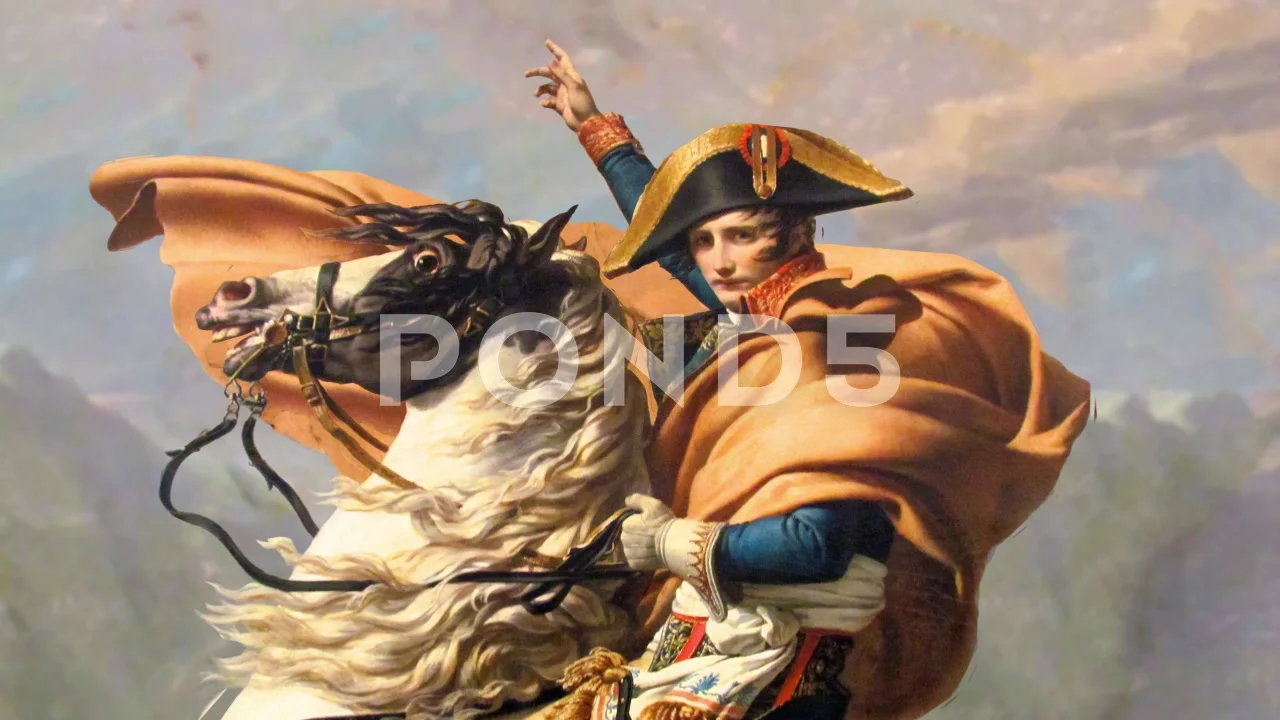 Napoleon Bonaparte on a Horse Animated P... | Stock Video | Pond5