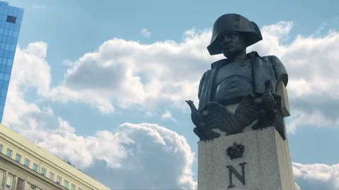 Napoleon Bust Time Lapse Stock Footage 94327376
