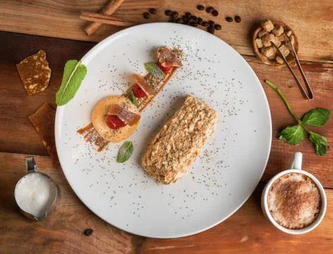 Napoleon cake Stock Photos