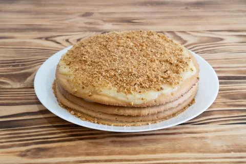 Napoleon cake Stock Photos