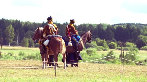 Napoleon's army cavalry Video stock 207352277