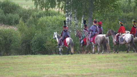Napoleon's army cavalry Stock Footage 207353399