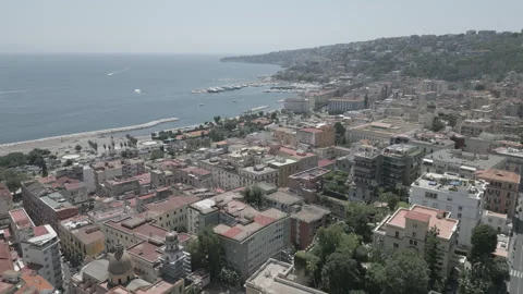 Napoli from above Stock Footage 312272091