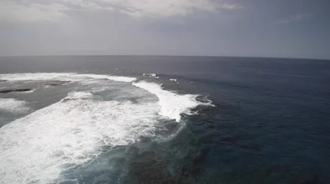 Napoopoo Drone Waves Raw 4K Hawaii Stock Footage