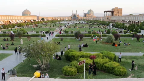 Naqsh-e Jahan Square. Located in the center of Isfahan, Iran Stock-Footage 252818511