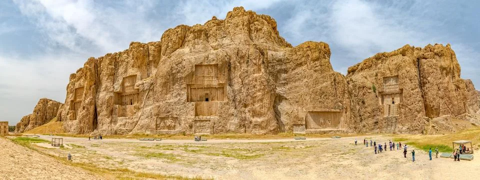 Naqsh-e Rustam Panoramic view Stockfoto's
