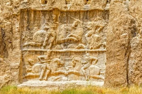 Naqsh-e Rustam relief Stock Photos