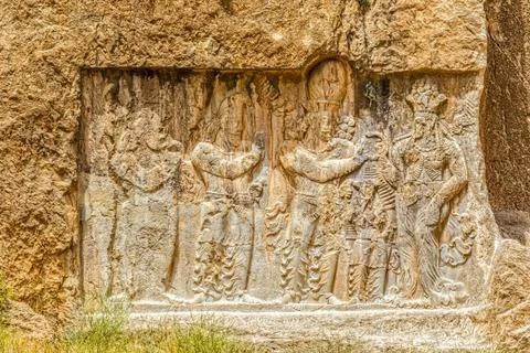 Naqsh-e Rustam relief Stock Photos