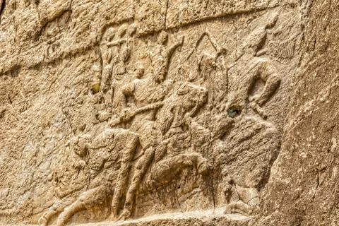 Naqsh-e Rustam relief Foto stock