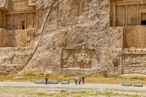Naqsh-e Rustam Relief Stock Photos