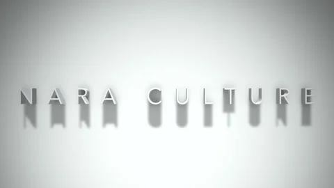 nara culture 3D title animation white te... | Stock Video | Pond5