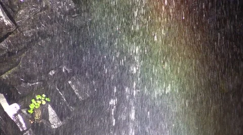 Narada Falls Water Rainbow Vídeo Stock 40976317