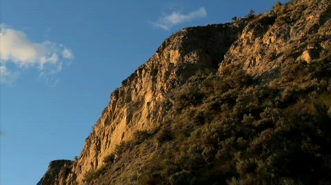 Naramata clay banks cliffs Stock Footage 734170