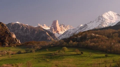 Naranjo de Bulnes or Picu Urriellu Stock Footage 106508576